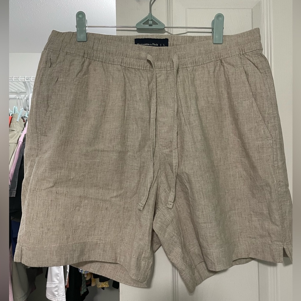 Abcrombie Men’s Linen Blend Pull on Short
